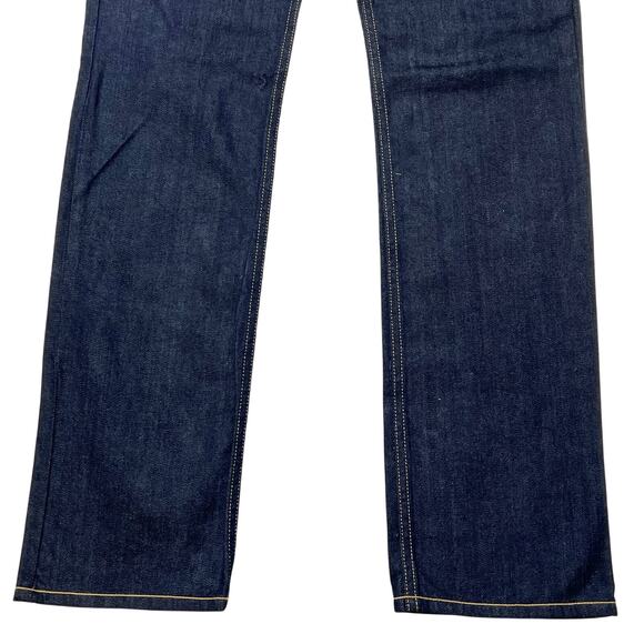 Vans Off the Wall Slimbo Denim Jeans Women 32x32 Dark Blue Slim Fit Low Rise New - Picture 4 of 10